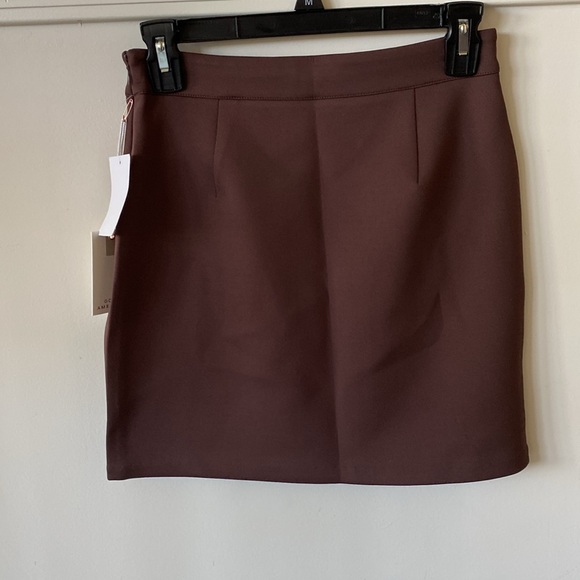 “Good American” brown (coco) scuba mini skirt; size 4/27; NWT - Picture 16 of 16